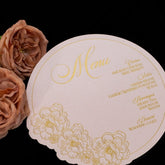 Fancy Shape Flat Menu Card
